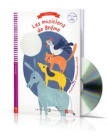 Książki do nauki języka francuskiego - Les Musiciens de Breme + Video MultiROM. Lectures ELI Poussins. Poziom A1 - miniaturka - grafika 1