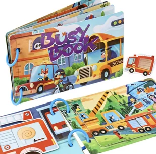 KSIĄŻECZKA KREATYWNA Z RZEPAMI BUSY BOOK DLA DZIECI UKŁADANKA DIY - Zabawki interaktywne dla dzieci - miniaturka - grafika 1