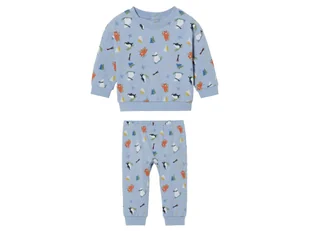 lupilu® Dres niemowlęcy z bawełną organiczną, 2-częściowy (62-68, Niebieski) - Komplety dla niemowląt - miniaturka - grafika 1