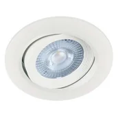 Lampy sufitowe - Ideus Wpust LAMPA sufitowa MONI 03858 regulowana OPRAWA okrągła LED 5W 4000K oczko białe 03858 - miniaturka - grafika 1