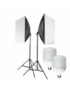 ReLed2  Podwójny zestaw LED z softboksami 40x40 - Lampy studyjne - miniaturka - grafika 1