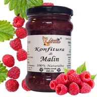 Konfitury, marmolady, powidła - Konfitura z Malin 370g – Naturalna, Ręcznie Robiona, Pełna Owoców - miniaturka - grafika 1
