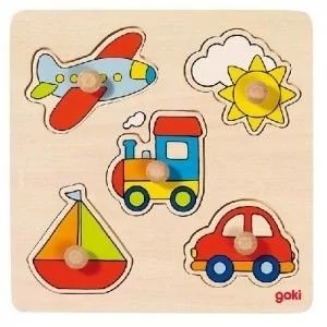 Goki puzzle z uchwytami Podróż - Puzzle - miniaturka - grafika 1