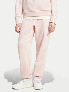adidas Spodnie dresowe ALL SZN French Terry IY6817 Różowy Loose Fit - Spodnie sportowe damskie - miniaturka - grafika 1
