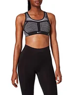 Biustonosze - Nike Damski biustonosz sportowy Fe/Nom Flyknit Bra wielokolorowa czarny/biały XS AJ4047 - miniaturka - grafika 1