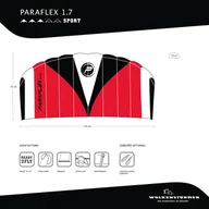 Windsurfing - Latawiec treningowy z barem WOLKENSTÜRMER PARAFLEX SPORT - miniaturka - grafika 1