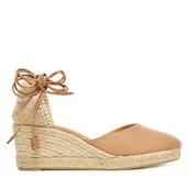 Espadryle damskie - Espadryle Castañer Carina/6/250 025338 Beżowy - miniaturka - grafika 1