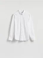 Koszule męskie - Reserved - Bawełniana koszula super slim fit - biały - miniaturka - grafika 1