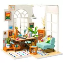 Robotime Technology (Suzhou) CO.,LTD. Składany Malowany Model Mini Pracownia DGM01 - Puzzle - miniaturka - grafika 1