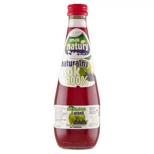 Smak natury Sok z jabłek i aronii 300 ml - Soki i napoje niegazowane - miniaturka - grafika 1