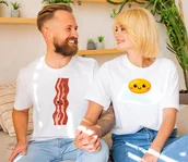 Gadżety dla niej i dla niego - Zestaw koszulek dla pary na walentynki - miniaturka - grafika 1
