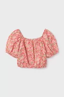 Bluzki dla dziewczynek - Mayoral bluzka dziecięca kolor różowy wzorzysta - miniaturka - grafika 1