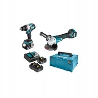Zestawy elektronarzędzi - ZESTAW COMBO LI-LON 18V DDF486+DGA513 3*5.0AH DLX2431TJ MAKITA - miniaturka - grafika 1