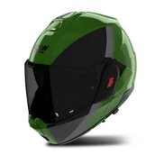 Kaski motocyklowe - Kask Szczękowy Nolan N120-1 Verniciatura Zielony Metal/Czarny/Szary BłyszczącyXXS - miniaturka - grafika 1