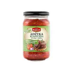 Pasta Adżyka klasyczna do mięs i wędlin 212 g Daryna - Zdrowa żywność - miniaturka - grafika 1