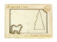 Ramki na zdjęcia - Alaskan Malamut ramka na zdjęcie z grawerem - miniaturka - grafika 1