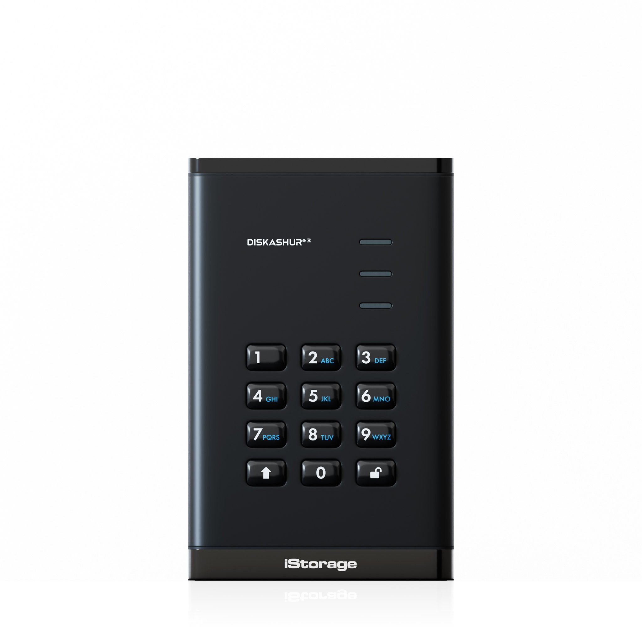 iStorage diskAshur3 twarde 5 TB USB Type-C 3.2 Gen 1 3.1 Gen 1 Czarny zewnętrzny IS-DA3-256-5000-B