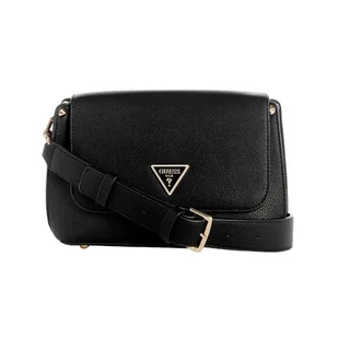 GUESS Meridian Flap damska torba na ramię, klapa na ramię, czarny, jeden rozmiar - Torebki damskie - miniaturka - grafika 1