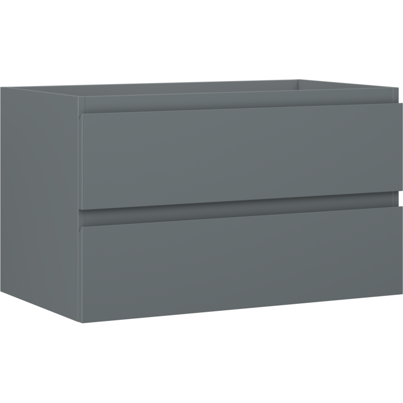 Mexen Orio szafka łazienkowa podumywalkowa 80 cm, 2 szuflady, grafit mat - 91A10-08047-2-BFF66