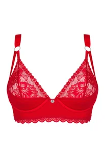 Obsessive Belovya bra Biustonosz półusztywniany, czerwony - Biustonosze - miniaturka - grafika 1