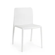 Krzesła - Zestaw 6 białych krzeseł do jadalni ze stali i polipropylenu - miniaturka - grafika 1