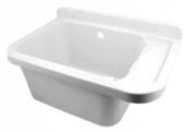 Zlewy i komory gospodarcze - Zlew Gospodarczy Komora Pralnicza Biała Syfon - miniaturka - grafika 1