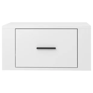 Wiszące szafki nocne, 2 szt., białe z połyskiem, 50x36x25 cm - Szafki nocne - miniaturka - grafika 8