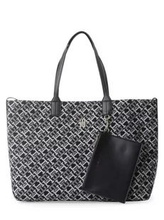 Tommy Hilfiger - Damska torba shopper, niebieski - Torebki damskie - miniaturka - grafika 1