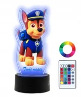 Lampy stojące - Lampka Nocna z Nadrukiem 3D Led Psi Patrol Chase - miniaturka - grafika 1