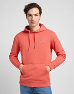 Bluzy męskie - MĘSKA BLUZA Z KAPTUREM LEE PLAIN HOODIE POPPY 112353275 L80Y015640 - Lee - miniaturka - grafika 1