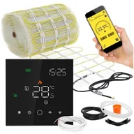 Akcesoria grzewcze - Mata grzewcza pod płytki MISSION AIR MA-160W/m2 20m2 + sterownik Leo Black WiFi - miniaturka - grafika 1