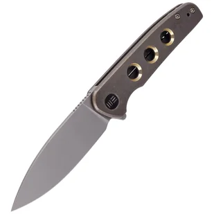 Nóż składany WE Knife Shakan LE No 172/210 Bronze Titanium, Gray Stonewashed CPM 20CV (WE20052B-2) - Noże - miniaturka - grafika 7