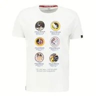 Koszulki męskie - Koszulka Alpha Industries Apollo 10652109 - biała - miniaturka - grafika 1