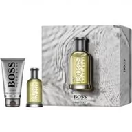Zestawy perfum męskich - Hugo Boss Bottled zestaw dla mężczyzn woda toaletowa spray + żel pod prysznic 50 ml + 100 ml - miniaturka - grafika 1