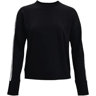 Bluza damska Under Armour  Rival Terry Taped Crew-BLK M - Bluzy sportowe damskie - miniaturka - grafika 1