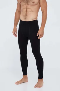 Helly Hansen legginsy funkcyjne Merino kolor czarny - Spodnie sportowe męskie - miniaturka - grafika 1