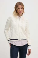 Swetry damskie - Pepe Jeans sweter HADA JACKET damski kolor beżowy PL702207 - miniaturka - grafika 1