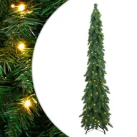 Choinki - vidaXL Sztuczna choinka ze 100 lampkami LED, 180 cm - miniaturka - grafika 1