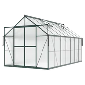 Szklarnie ogrodowe - Szklarnia z Poliwęglanu Ogrodowa 3x4 Slide-In 429x244cm Zielona UV +Gratis - miniaturka - grafika 1