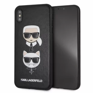 Karl Lagerfeld Etui hardcase KLHCI65KICKC iPhone Xs Max czarny Karl&Choupette + EKSPRESOWA 24H KLHCI65KICKC - Etui i futerały do telefonów - miniaturka - grafika 1