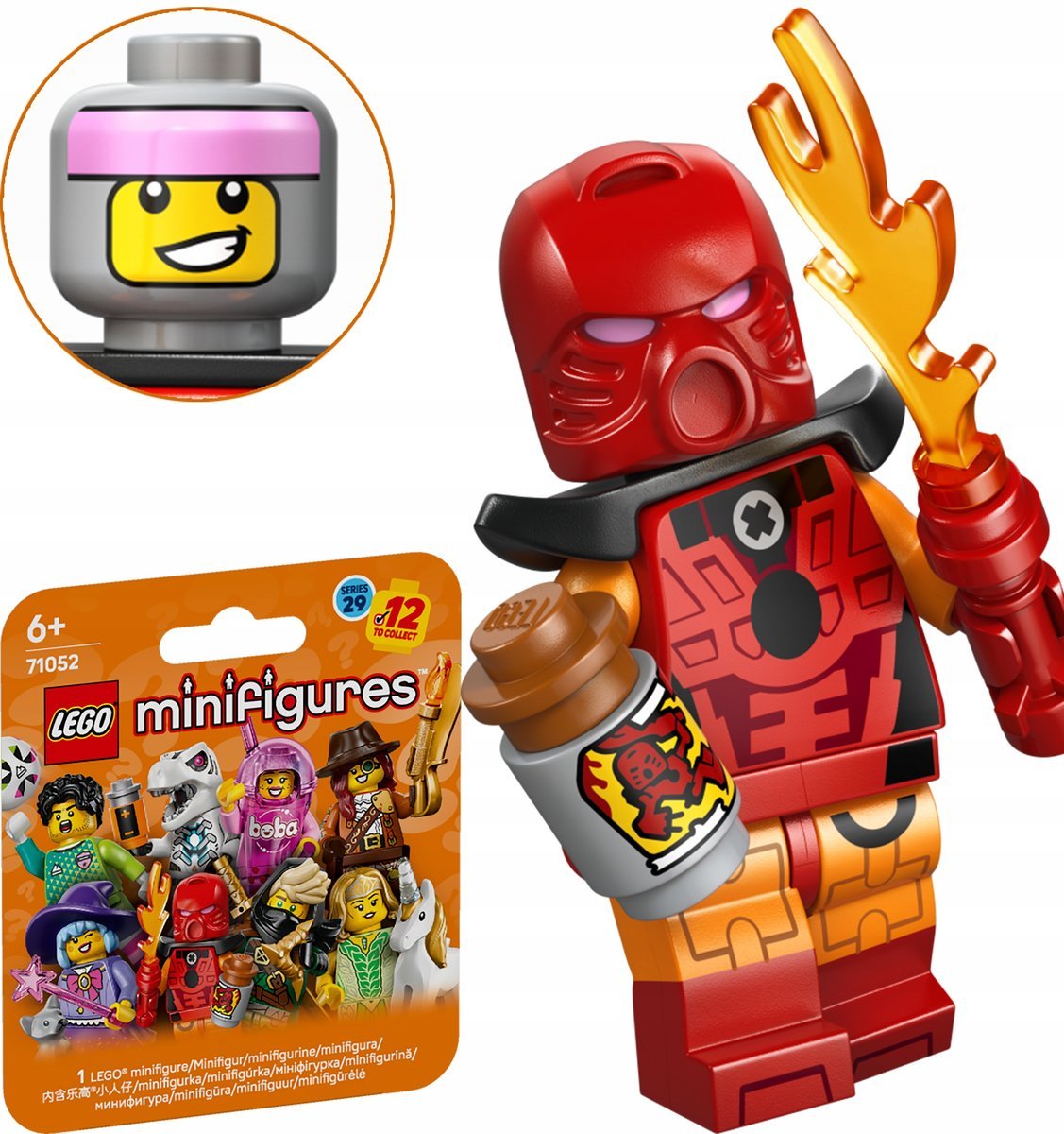 LEGO Minifigures 71052 Seria 29 CHŁOPAK W KOSTIUMIE BIONICLE col29-3