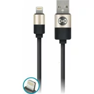 Kable USB - FOREVER FOREVER USB-Lightning 1M modern czarny - miniaturka - grafika 1