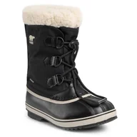 Śniegowce damskie - SOREL ŚNIEGOWCE DZIECIĘCE OCIEPLANE CZARNE LOGO 34 Ż4C - miniaturka - grafika 1