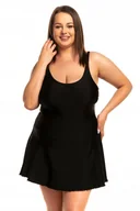 Stroje kąpielowe - 4010 Strój damski kostium jednoczęściowy ze spódniczką do morsowania SPIN - miniaturka - grafika 1