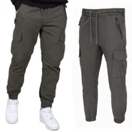 Odzież taktyczna i umundurowanie - Alpha Industries Spodnie Ripstop Jogger 116201 136 - Greyblack - miniaturka - grafika 1