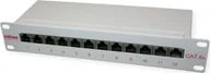 Kable komputerowe i do monitorów - Roline Patchpanel ROLINE 10, 12 portów, kat. 6A klasa EA, ekranowany - miniaturka - grafika 1