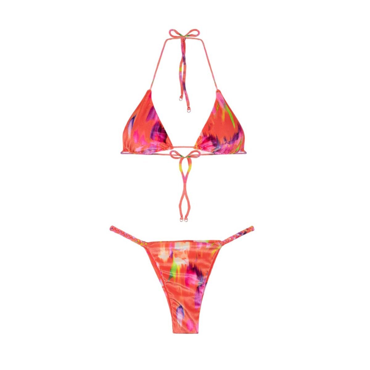 Strój kąpielowy damskie me fui Bikini Triangolo Fantasia Arancio MF24 wielokolorowy