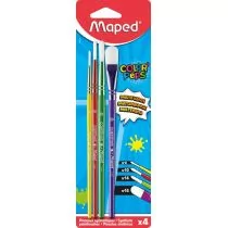 Maped Pędzle syntetyczne Colorpeps 4 sztuki - Przybory szkolne - miniaturka - grafika 2