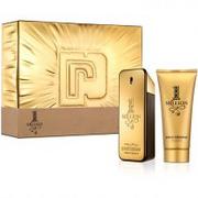 Zestawy perfum męskich - Paco Rabanne 1 Million Men zestaw dla mężczyzn woda toaletowa spray + żel pod prysznic 2 x 100 ml - miniaturka - grafika 1