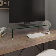 Akcesoria do monitorów - Podstawka pod monitor / telewizor szklana 70x30x13 cm - miniaturka - grafika 1